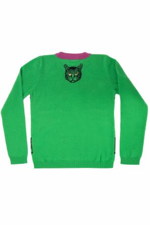 Sweter z wyszytym wzorem, zdjęcie 2 Sweter z wyszytym wzorem od Gucci Kids